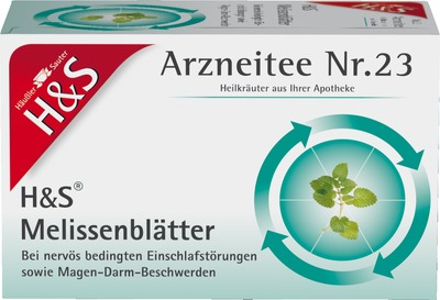 H&S Arzneitee Melissenblätter 20X1.5 g Filterbeutel