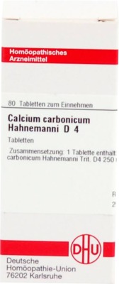 CALCIUM CARBONICUM Hahnemanni D 4 Tabletten 80 St Tabletten