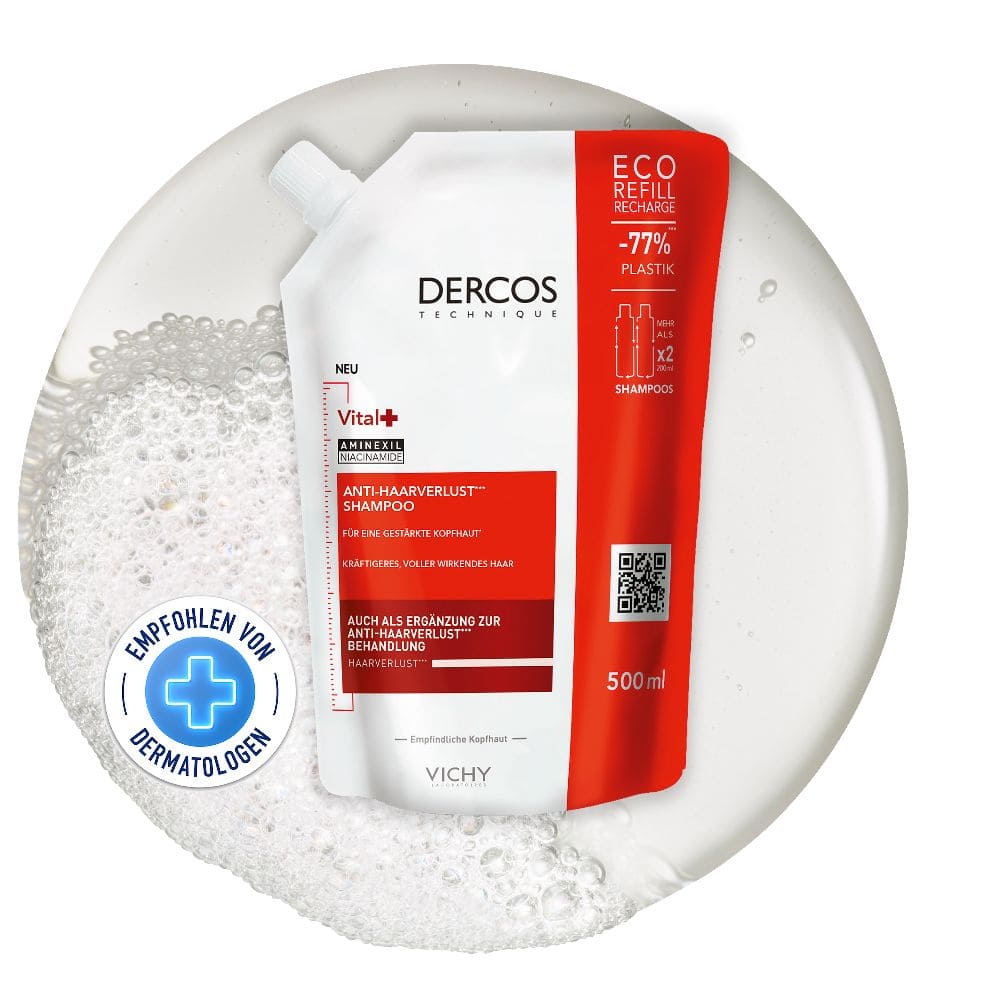 VICHY Dercos Vitalshampoo + Nachfüllpack 500 ml Shampoo