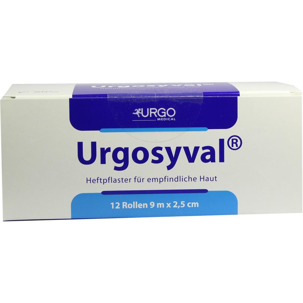 URGOSYVAL 2,5 cmx9 m o.Schutzring 12 St Pflaster