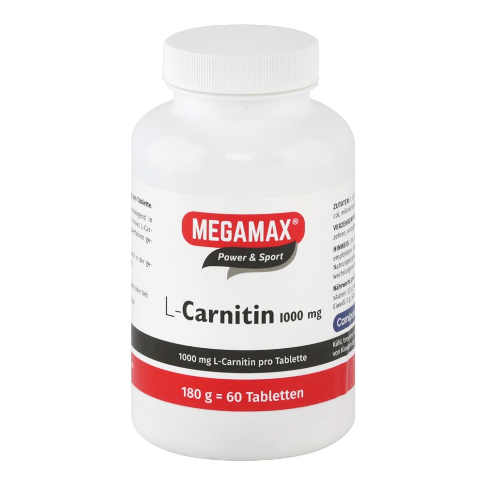MEGAMAX L Carnitin 1000 mg Tabletten 60 St Tabletten