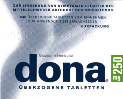 Dona 250mg 240 St Überzogene Tabletten