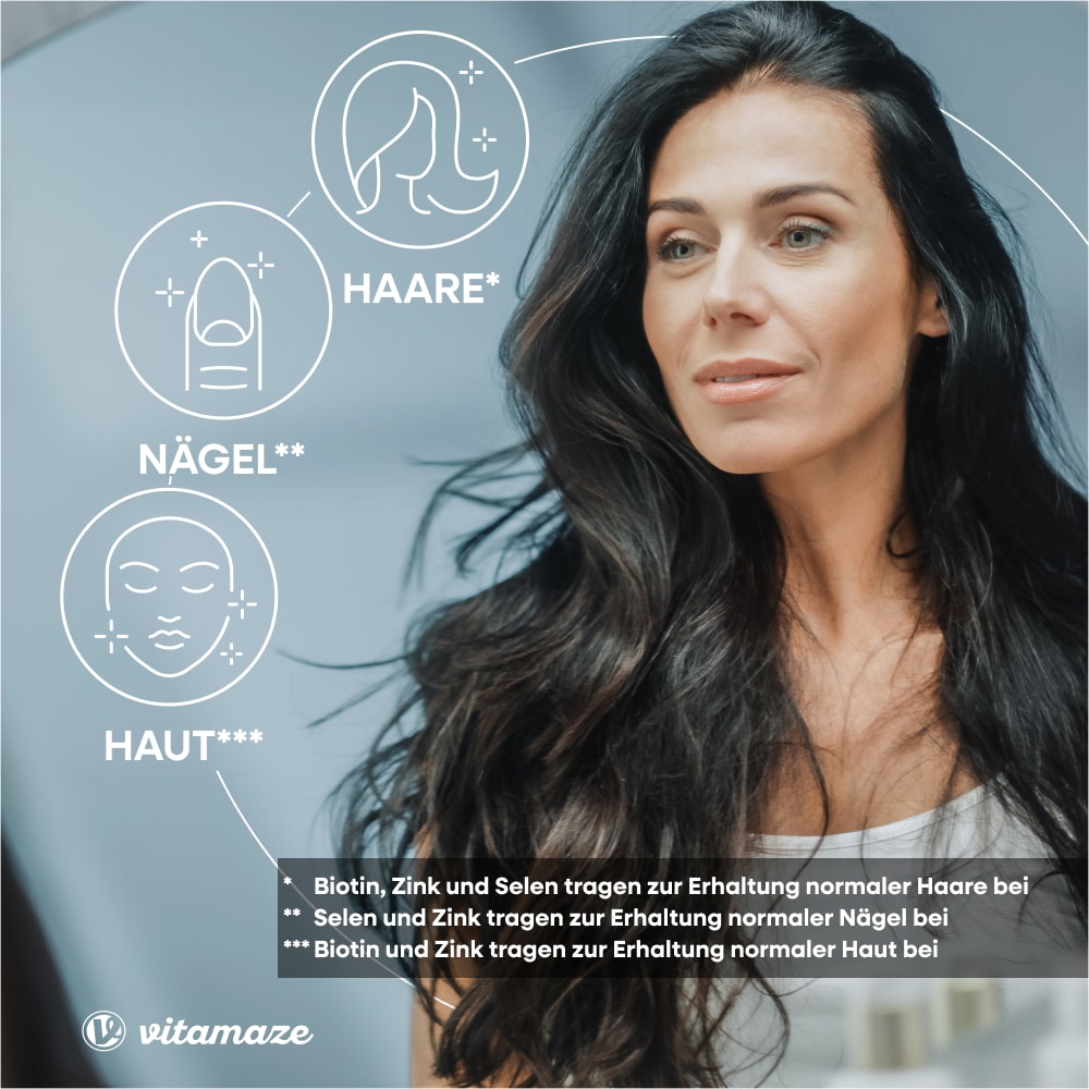 vitamaze BIOTIN + Zink + Selen 365 St Tabletten