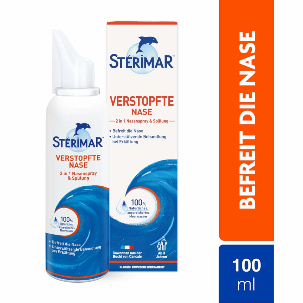 Stérimar Verstopfte Nase 2in1 Nasenspray & Spülung 100 ml Nasenspray