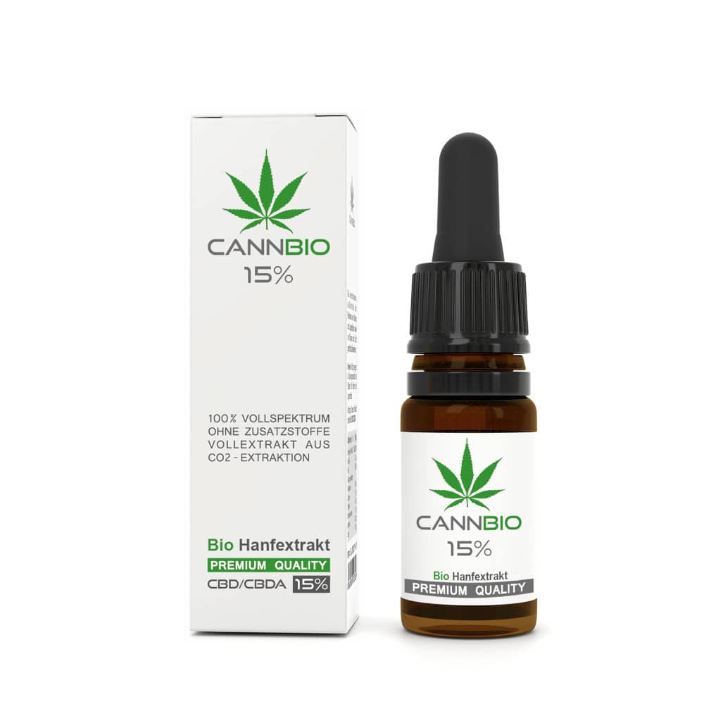 CANNBIO 15% Bio Hanfextrakt 10 ml Tropfen