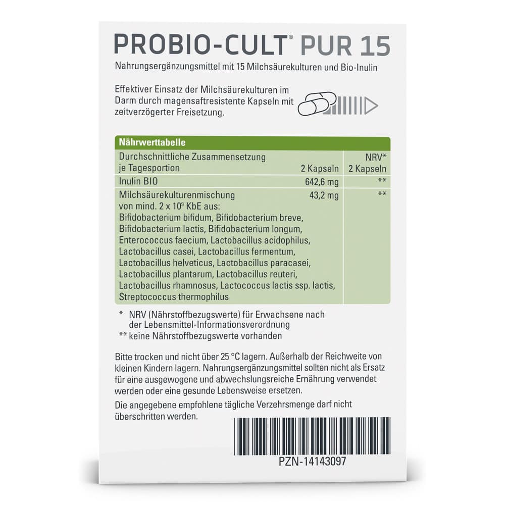PROBIO-CULT PUR 15 DARMFLORA-BALANCE 60 St Kapseln