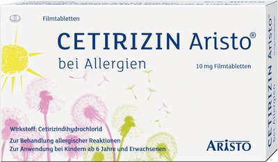 CETIRIZIN Aristo bei Allergien 10 mg 50 St Filmtabletten