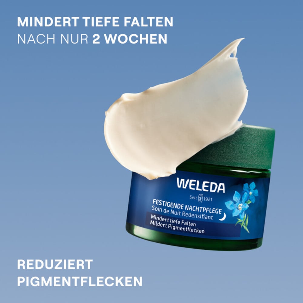 WELEDA Festigende Nachtpflege Blauer Enzian & Edelweiss 40 ml Nachtcreme