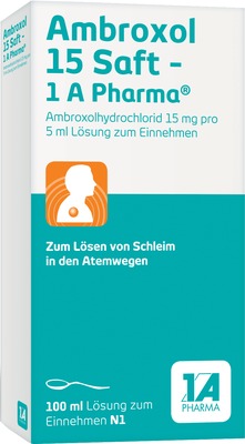 Ambroxol 15 Saft - 1A Pharma 100 ml Lösung zum Einnehmen
