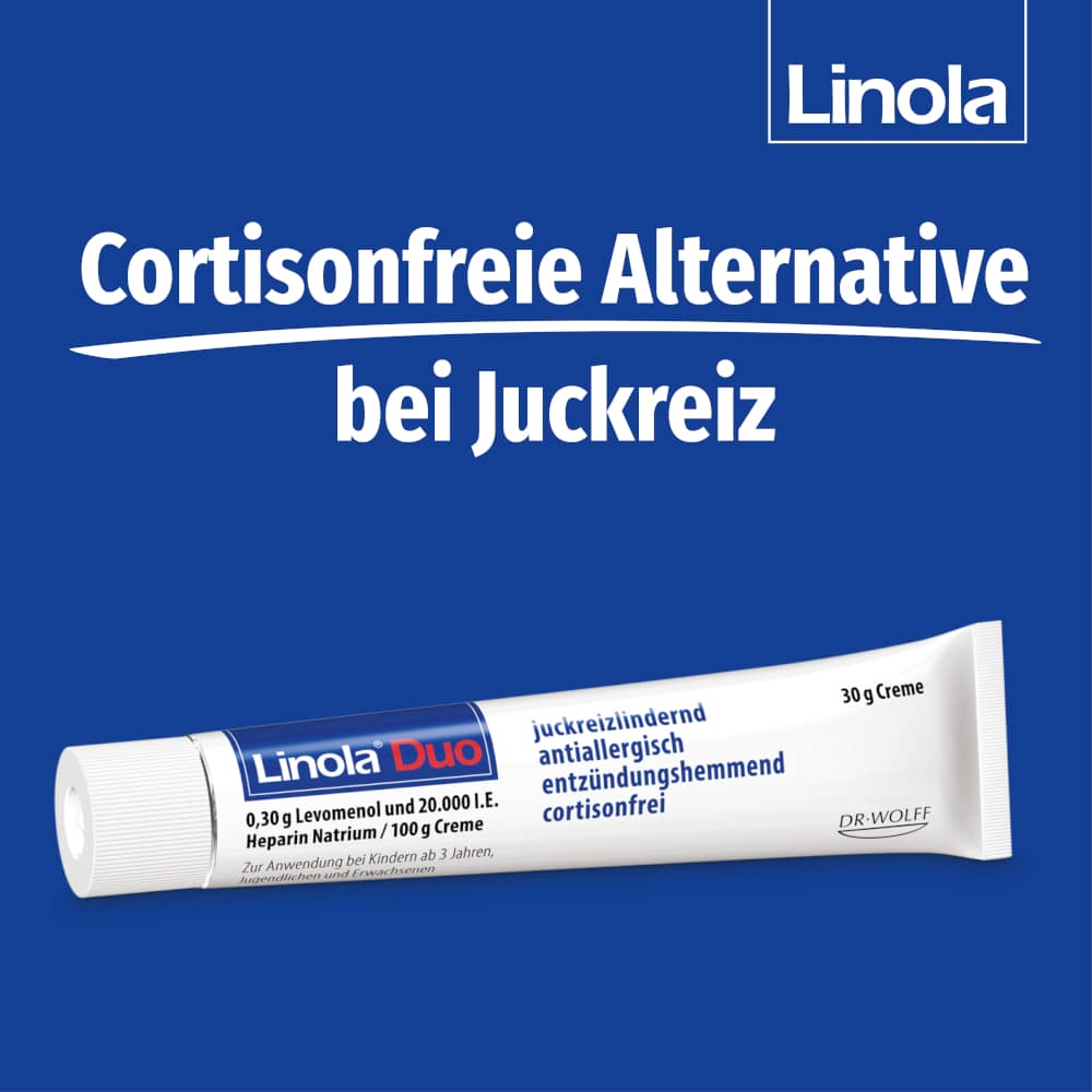Linola Duo - Cortisonfreie Creme gegen Juckreiz 30 g Creme