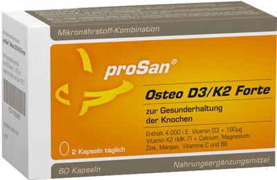 PROSAN Osteo D3/K2 Forte Kapseln 60 St Kapseln