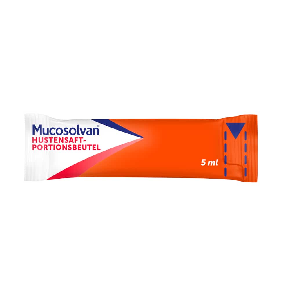 Mucosolvan HUSTENSAFT-PORTIONSBEUTEL 15X5 ml Lösung zum Einnehmen
