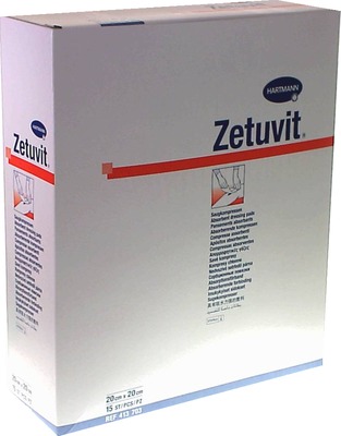 ZETUVIT Saugkompressen steril 20x20 cm 15 St Kompressen