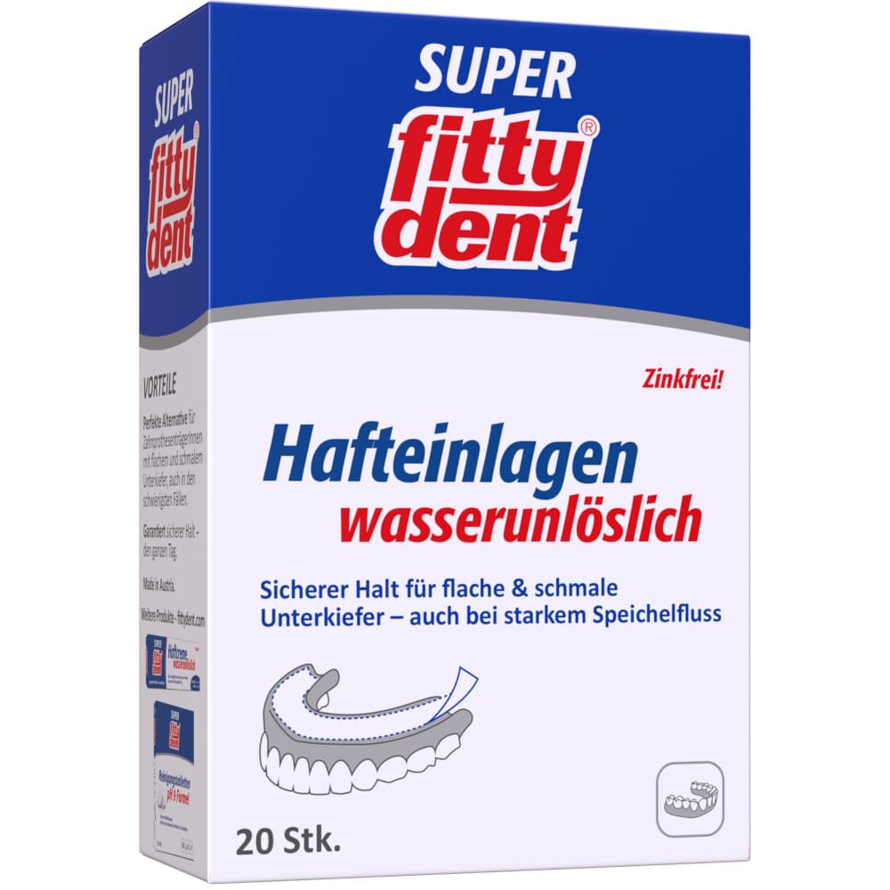 FITTYDENT super Haftkleber Einlagen 20 St