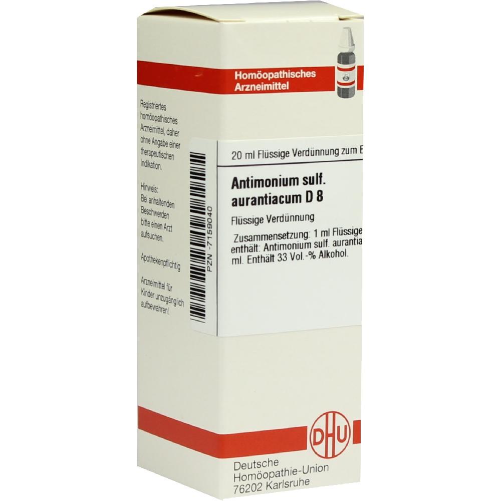 ANTIMONIUM SULFURATUM aurantiacum D 8 Dilution 20 ml Dilution
