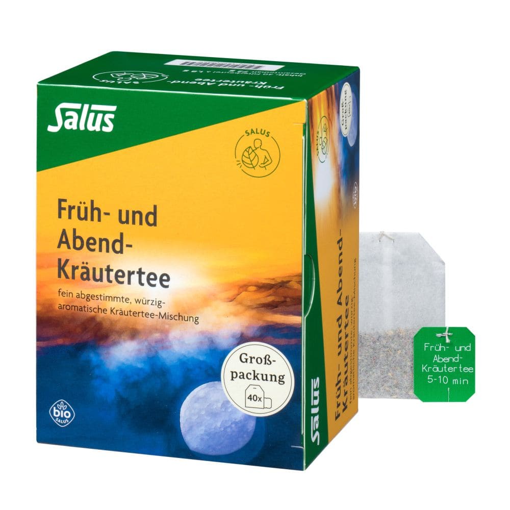 Salus Früh- und Abend-Kräutertee 40 St Filterbeutel