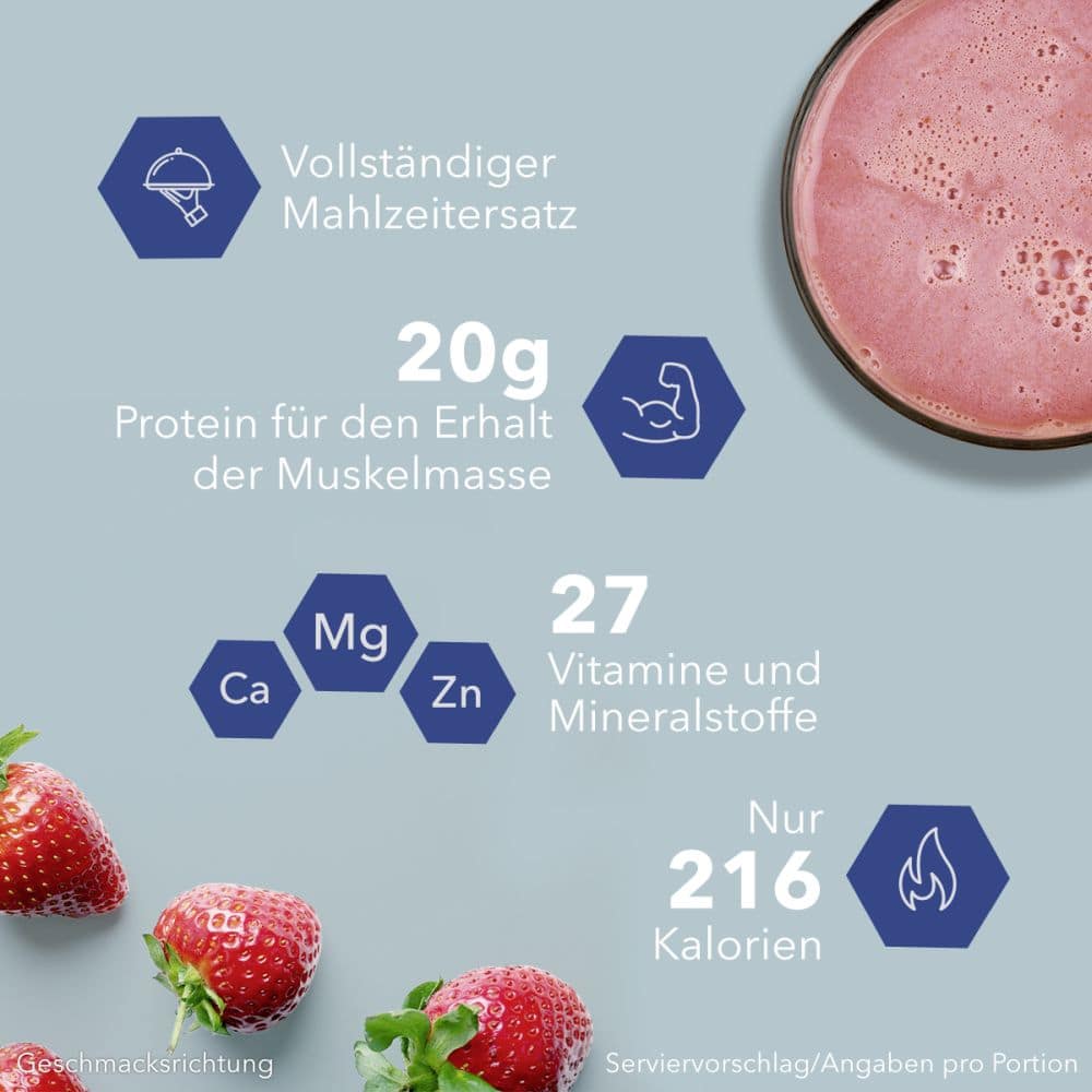 OPTIFAST DRINK Erdbeere 8X55 g Pulver