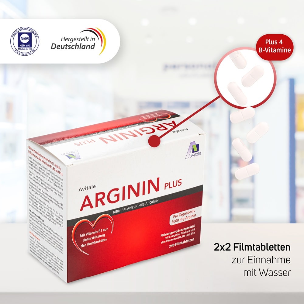Avitale ARGININ PLUS 240 St Filmtabletten