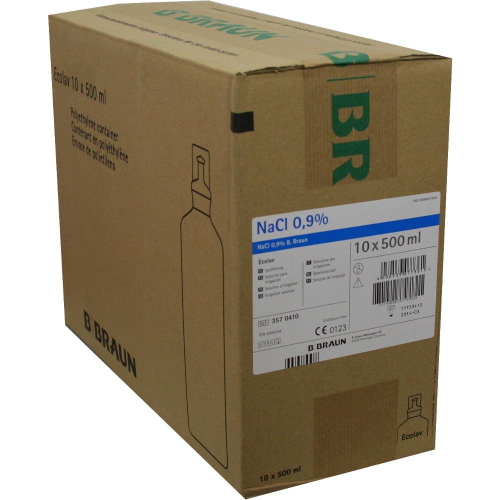 KOCHSALZLÖSUNG 0,9% B.Braun Spüllsg.Ecolav 10X500 ml Spüllösung