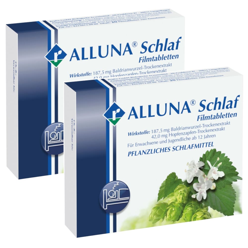 ALLUNA Schlaf Doppelpack 2X20 St Filmtabletten