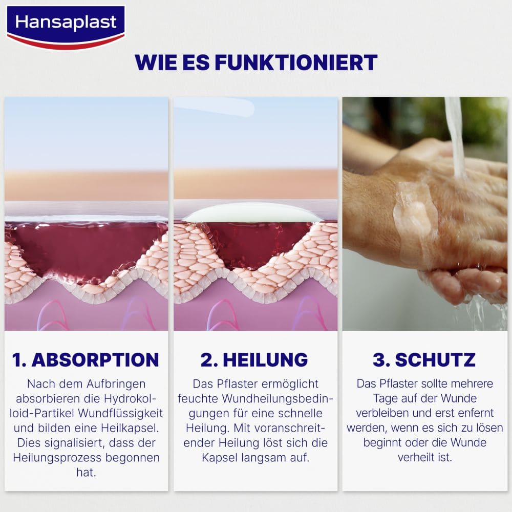 Hansaplast ZWEITE HAUT SCHUTZ GROSS 3 St Pflaster