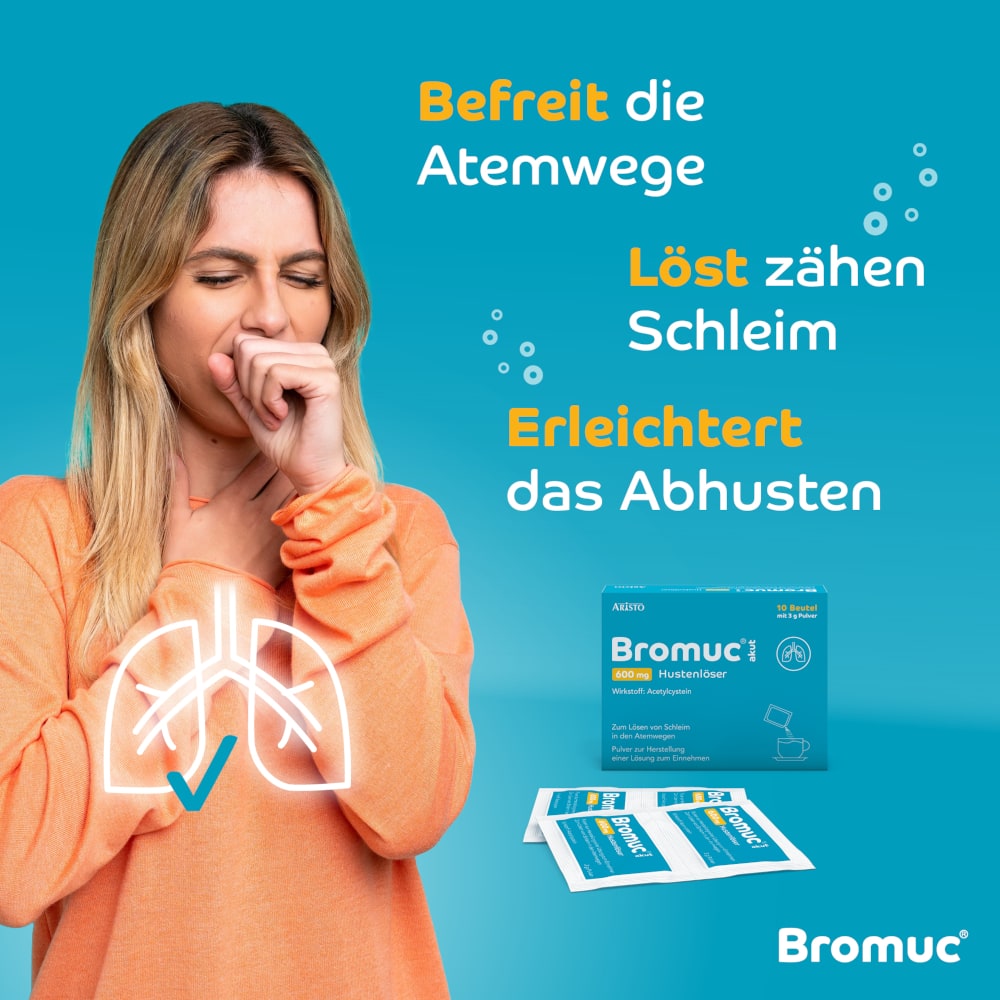 Bromuc akut 600 mg Doppelpack 2X20 St Pulver zur Herstellung einer Lösung zum Einnehmen