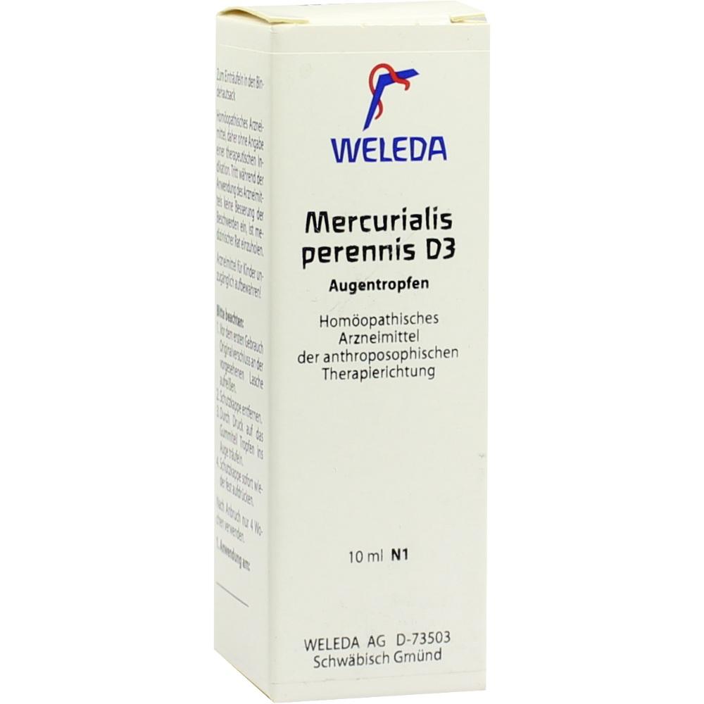 WELEDA MERCURIALIS PERENNIS D 3 Augentropfen 10 ml Augentropfen