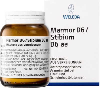 WELEDA MARMOR D 6 / STIBIUM D 6 aa Trituration 50 g Trituration