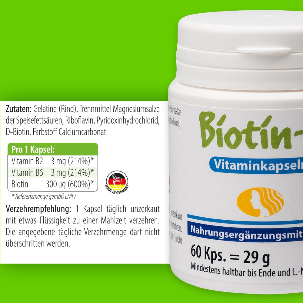 BIOTIN H Vitaminkapseln 60 St Kapseln
