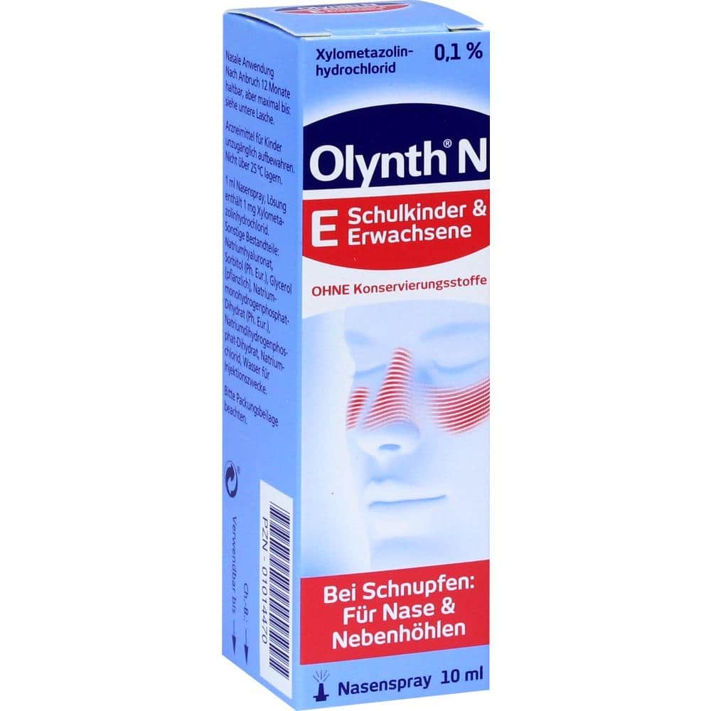 Olynth 0,1% Nasenspray ohne Konservierungsstoffe, Kinder ab 6 & Erwachsene