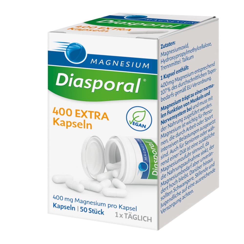 MAGNESIUM Diasporal 400 EXTRA Kapseln 50 St Kapseln