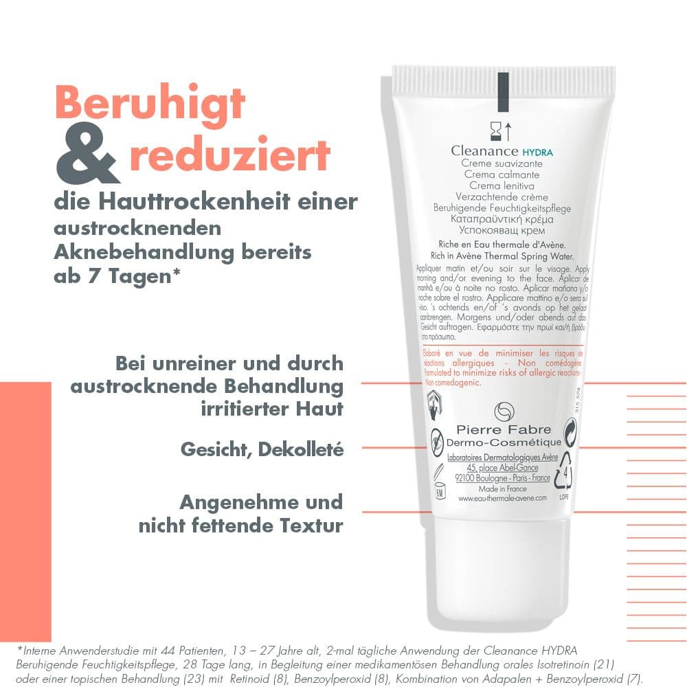 Avène Cleanance HYDRA Beruhigende Feuchtigkeitspflege 40 ml Creme