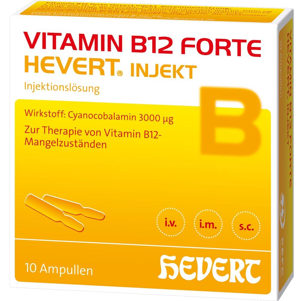 VITAMIN B12 FORTE HEVERT INJEKT 10X2 ml Injektionslösung