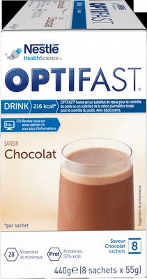 OPTIFAST DRINK Schokolade 8X55 g Pulver