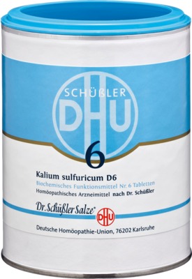 DHU Schüssler-Salz Nr. 6 Kalium sulfuricum D 6 1000 St Tabletten