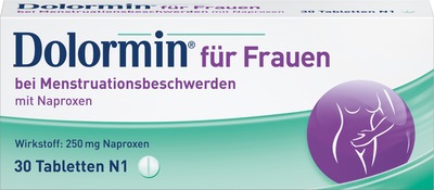 Dolormin für Frauen bei Regelschmerzen mit Naproxen