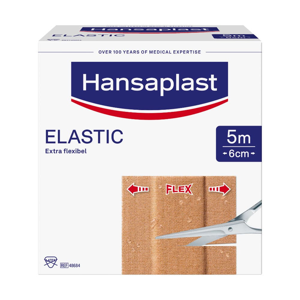 Hansaplast ELASTIC Pflaster 6cm x 5m 1 St Pflaster