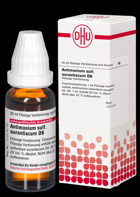 ANTIMONIUM SULFURATUM aurantiacum D 6 Dilution 20 ml Dilution