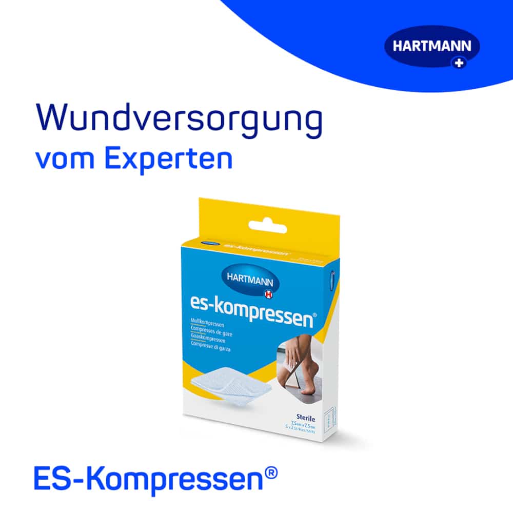 es-kompressen Sterile 7,5 cm x 7,5 cm 5X2 St Kompressen
