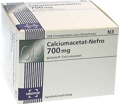 CALCIUMACETAT NEFRO 700 mg  100 St Filmtabletten