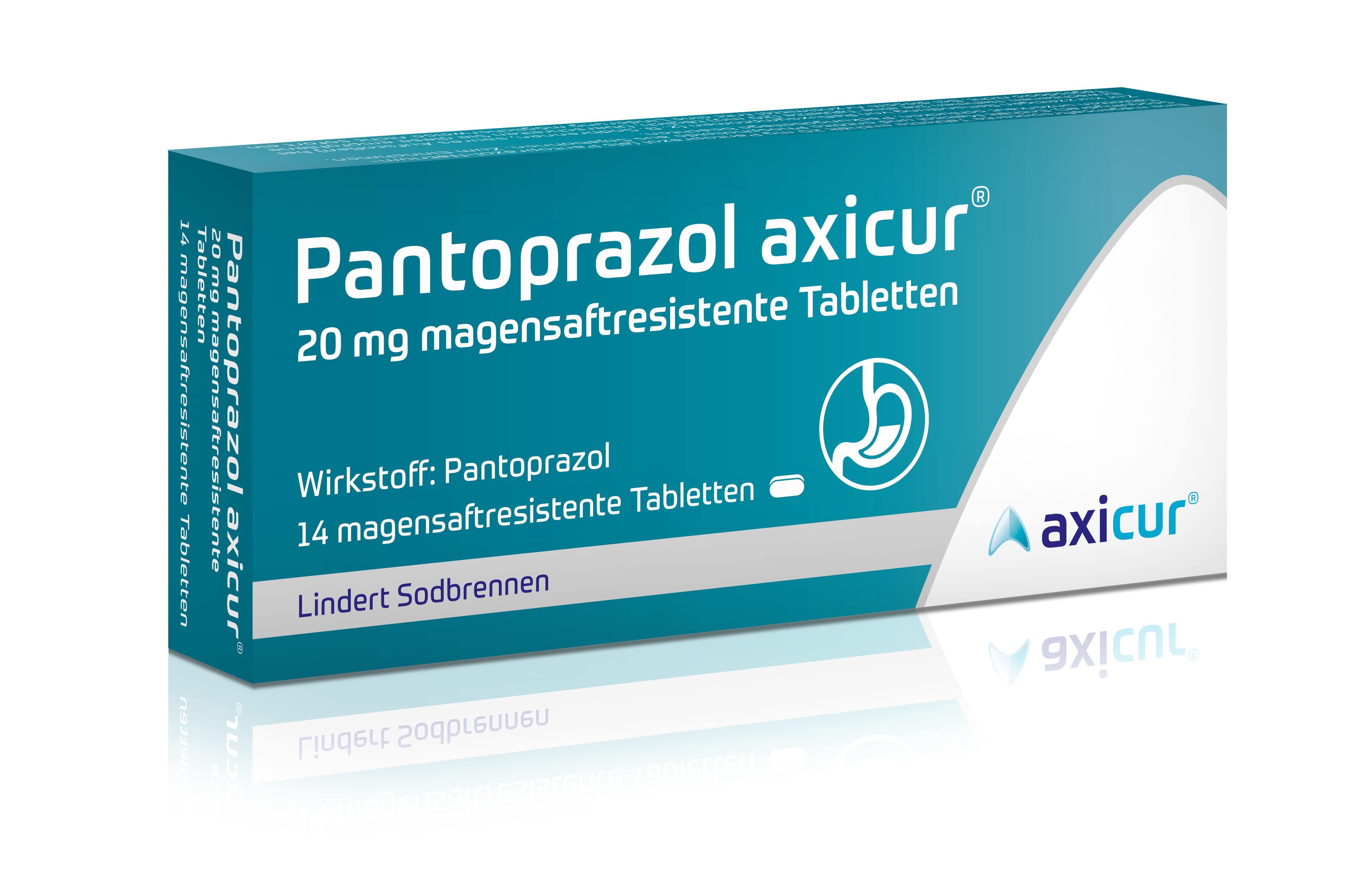 Pantoprazol axicur 20 mg bei Sodbrennen 14 St Tabletten magensaftresistent