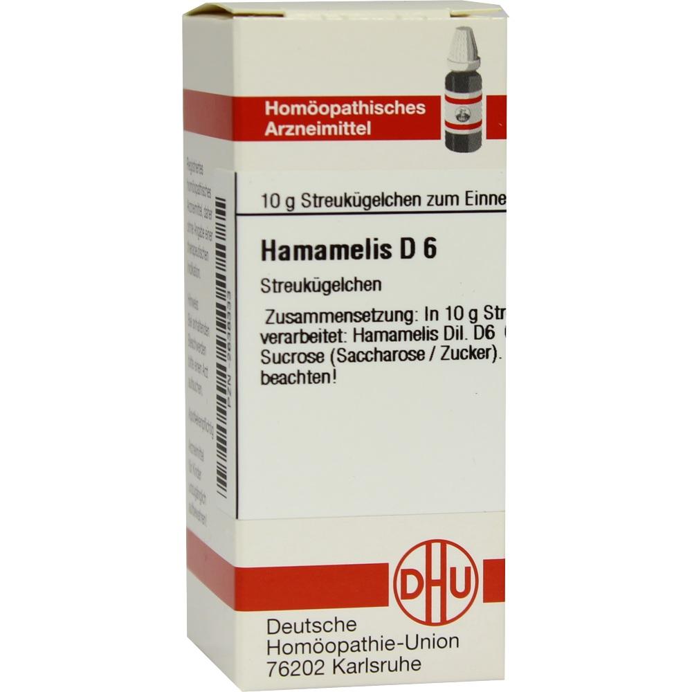 HAMAMELIS D 6 Globuli 10 g Globuli