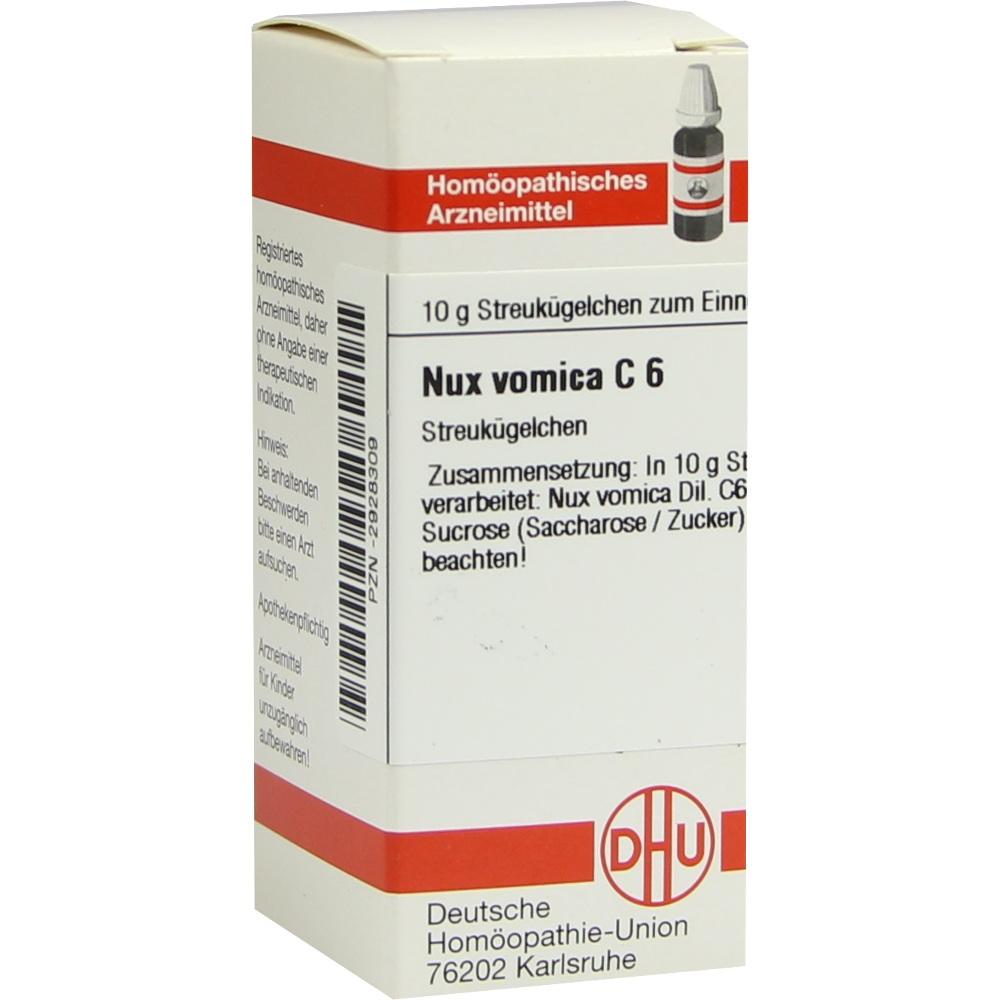 NUX VOMICA C 6 Globuli 10 g Globuli