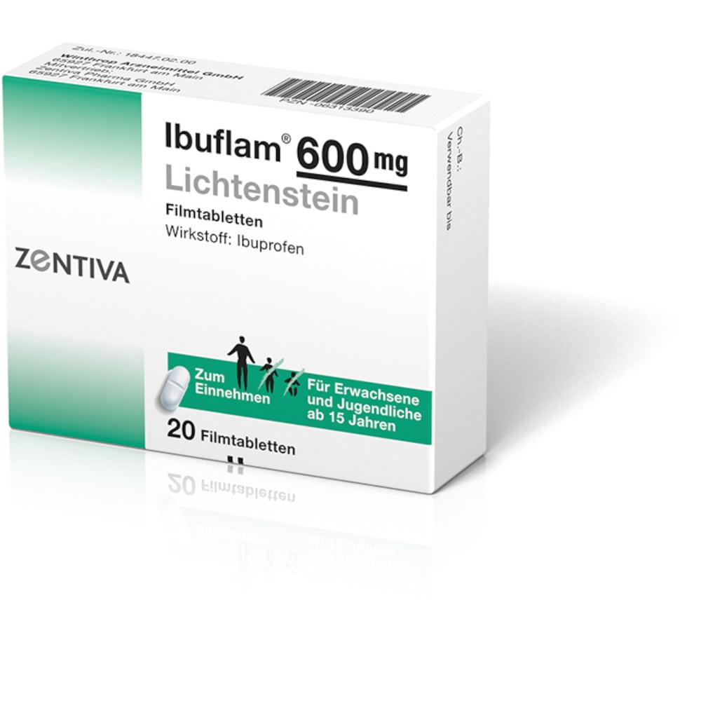 Ibuflam 600mg Lichtenstein 20 St Filmtabletten