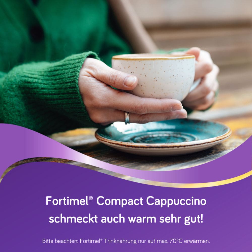 Fortimel Compact 2.4 Trinknahrung Cappuccino 4X125 ml Flüssigkeit