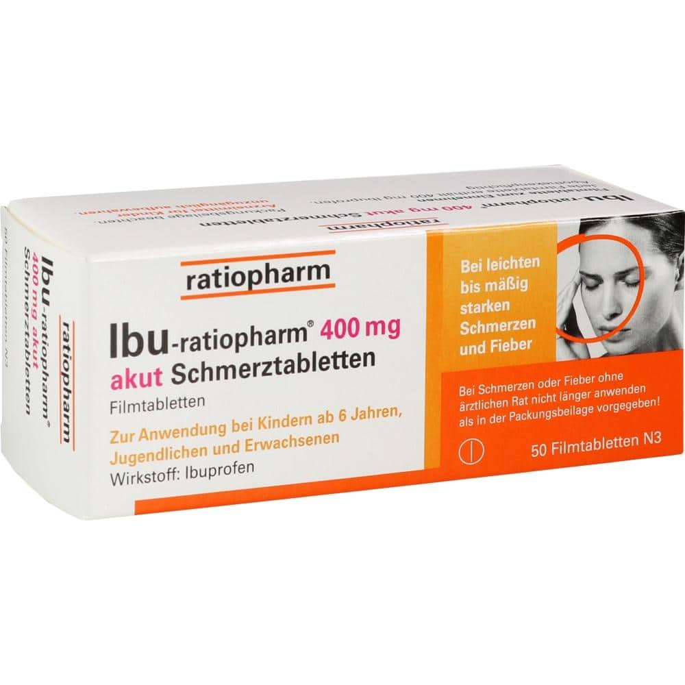 IBU-ratiopharm 400 mg akut  50 St Filmtabletten