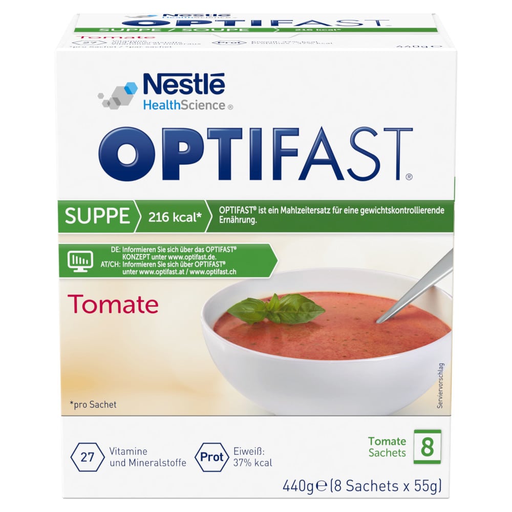 OPTIFAST Suppe Tomate Geschmack 8X55 g Pulver