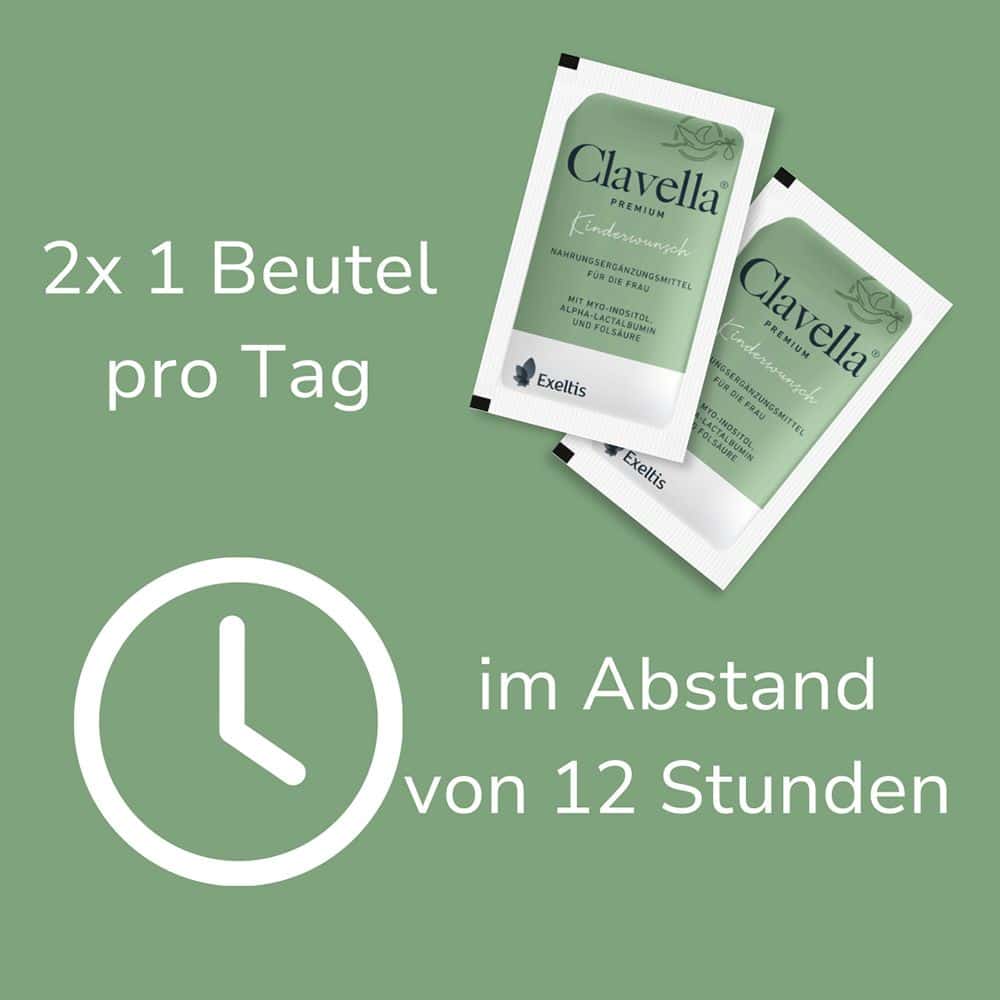Clavella PREMIUM Kinderwunsch 30X2.1 g Pulver