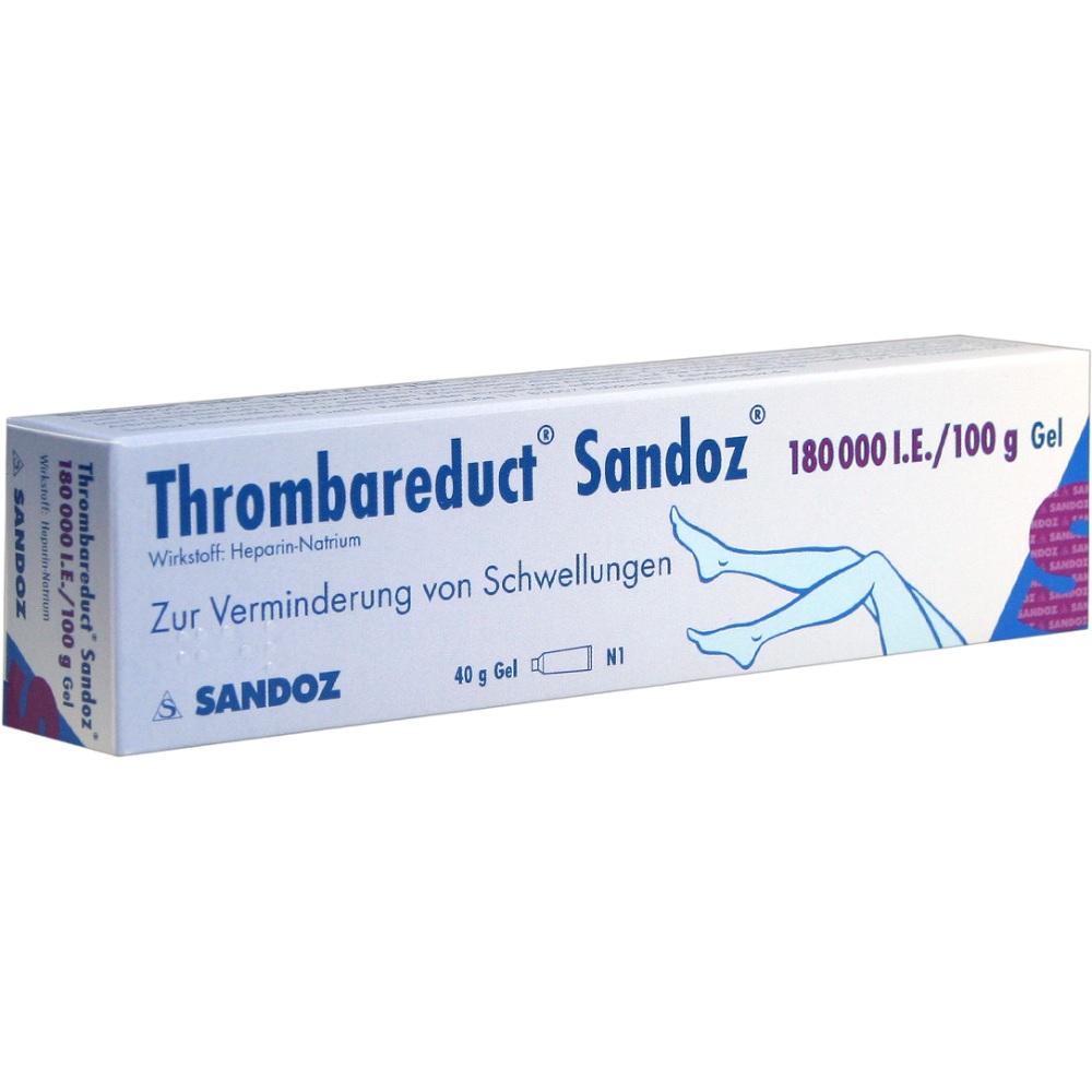 Thrombareduct Sandoz 180000 I.E./100g Gel 40 g Gel