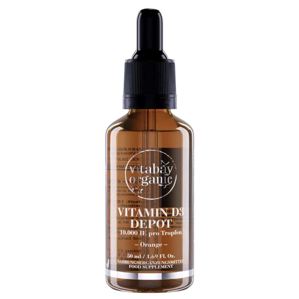 vitabay organic VITAMIN D3 DEPOT 10.000 IE pro Tropfen Orange 50 ml Tropfen zum Einnehmen